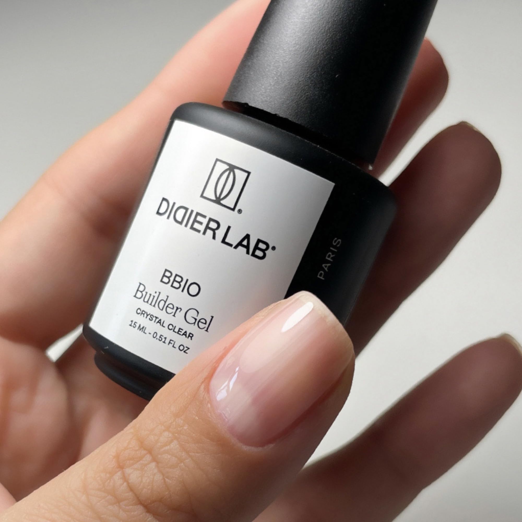 DIDIER LAB – Builder Gel en Flacon BBIO 15ml e tGel Top Coat Super Shiny 10ml Set – Base Constructrice Transparente et Fini Ultra Brillant pour Ongles Solides et Longue Tenue –Formule Durable No Wipe