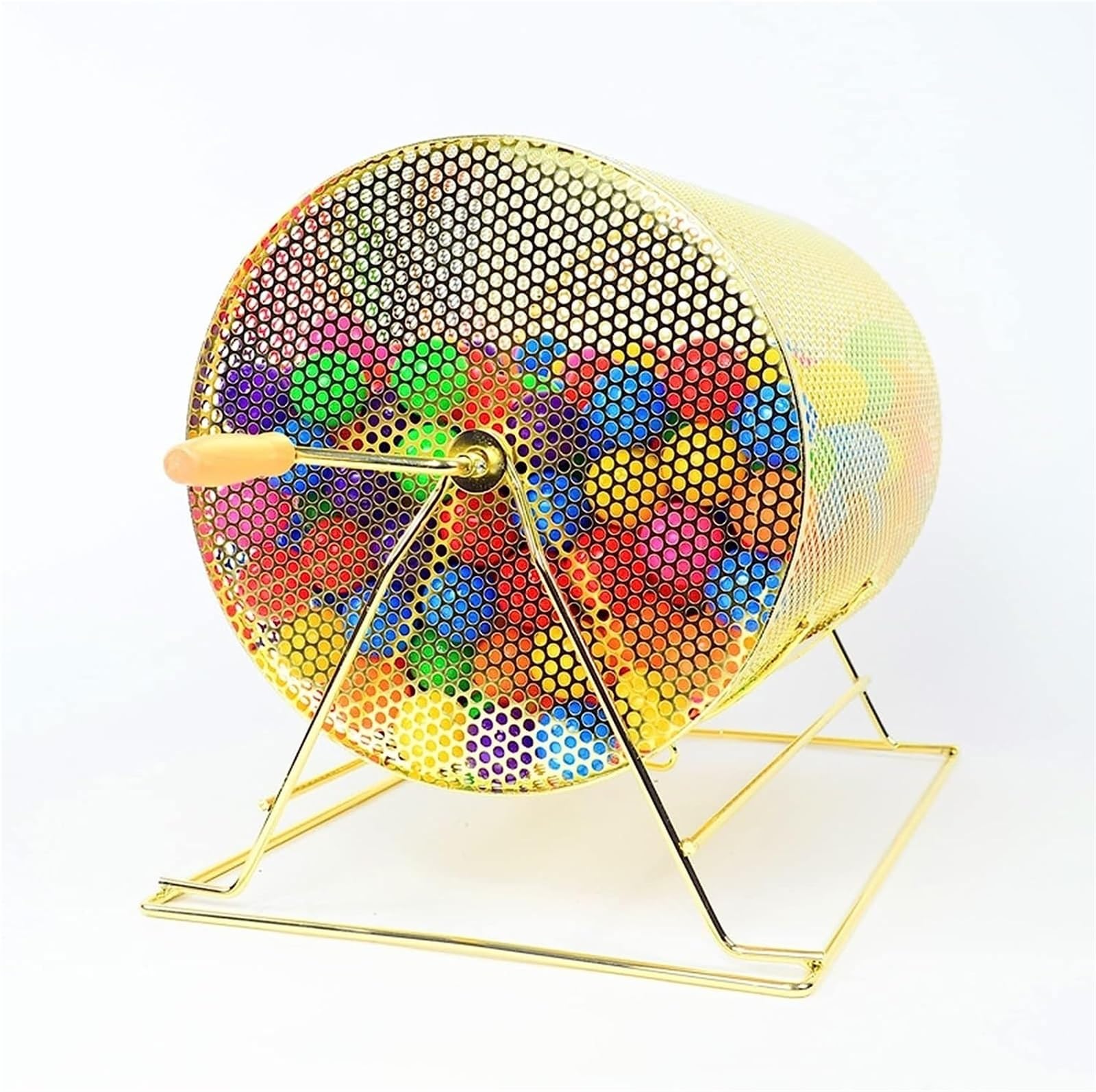 Metall-Tombola-Trommelmaschine – Bingo-Käfig-Spinner mit 130 Kugeln, perfekt for Werbeaktionen, große Gruppen und Spendenveranstaltungen