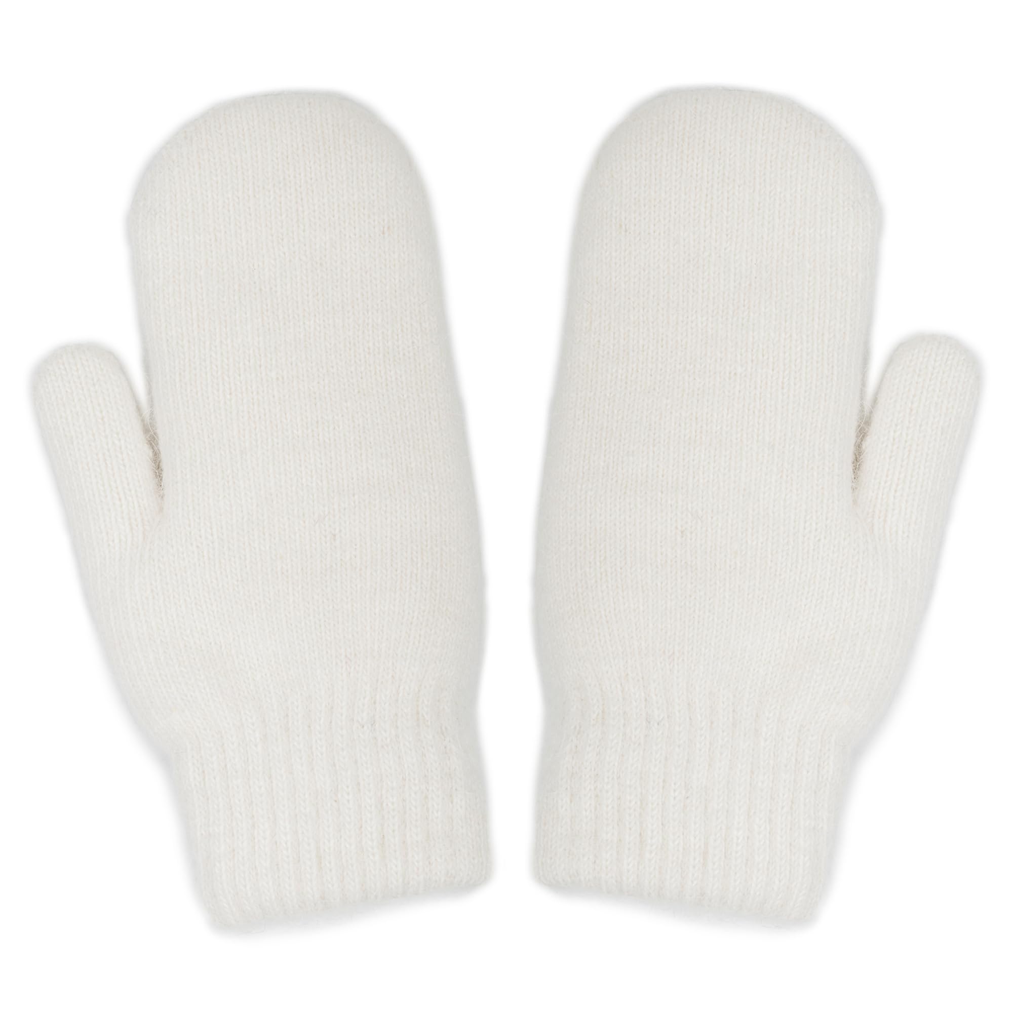 Winter Warm Mittens for Women Men - Soft Faux Rabbit Fur Mittens Elastic Cuff Stretchy Knit Gloves Cold Weather