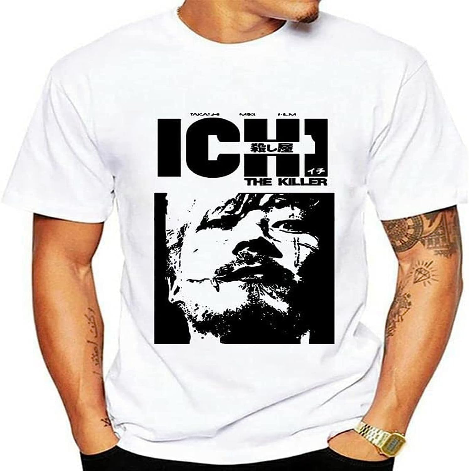520Chenyong Men's Color 5 Ichi The Killer Film Japanese Takashi Miike Manga Vintage Unisex T Shirt B700 (Small)