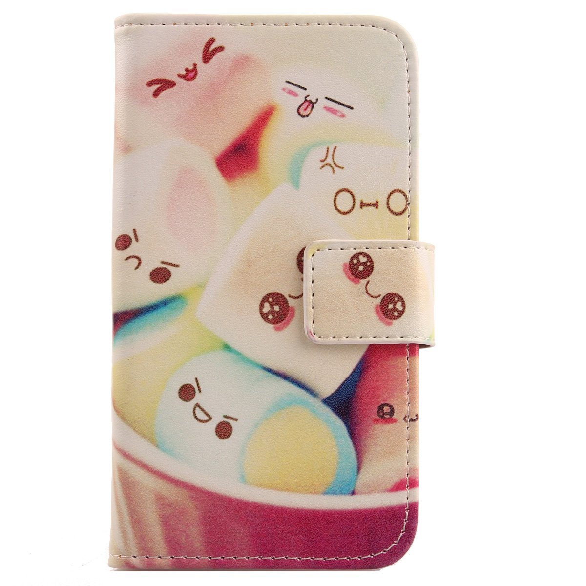 Lankashi Custodia Portafoglio in PU Pelle Caso Guscio Protettiva Cover con Porta Carte Skin Case per Doro 5860/5861 2.8 (Back Girl Design