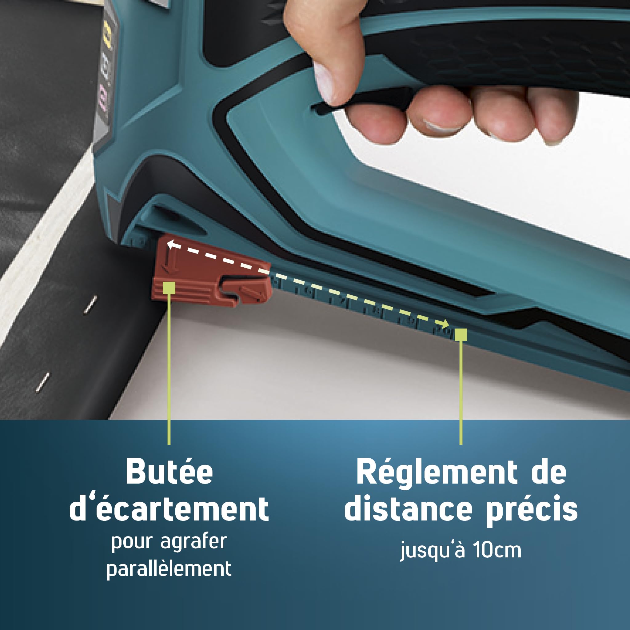 NOVUS TOOLS Agrafeuse électrique J-151 Kit avec 1200 agrafes | Agrafeuse et cloueuse pour agrafes en fil plat 6-14 mm et clous 16 mm │ Avec réglage électrique de la puissance de frappe