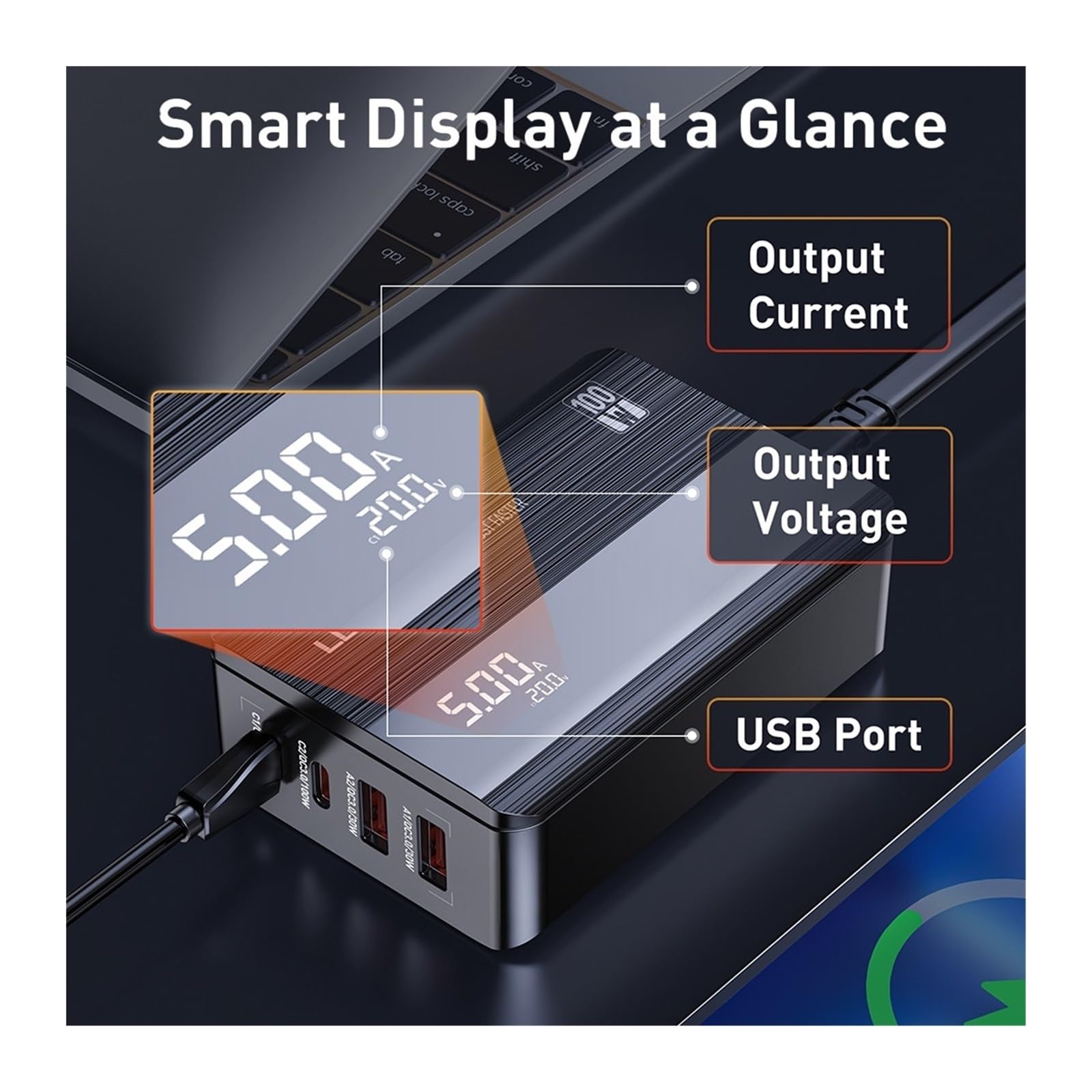 Ładowarka 100 W PD QC 4+ Szybka ładowarka do telefonu komórkowego Ładowarka USB C