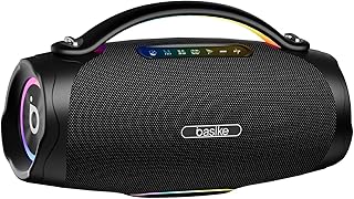 Caixa de som bluetooth portátil 200w basike boombox v97 pro com