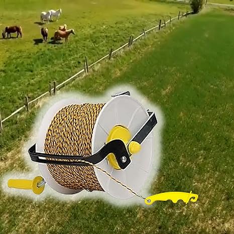 QMARK Electric Fence Plastic Gate Handles, Yellow, 8 Inch, 10 Pack
