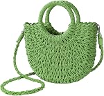 YouNuo Sac de paille pour les femmes, Summer Beach Tote Purse, Raffia Woven Bags, Sac à main pour les vacances