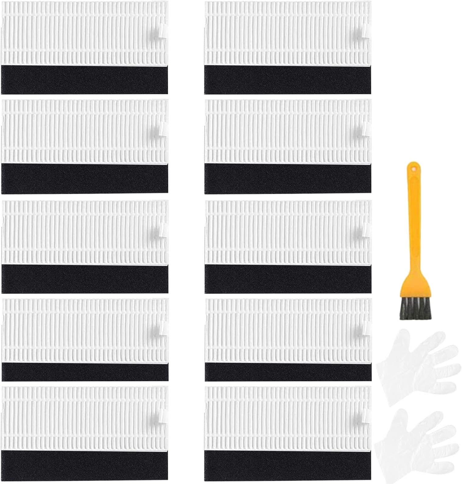 JJ NeumannReplacement Hepa Filters Compatible with Tikom G8000, G8000 Pro, Honiture G20 Robot Vacuum Cleaner 10 Pcs Filters Accessories