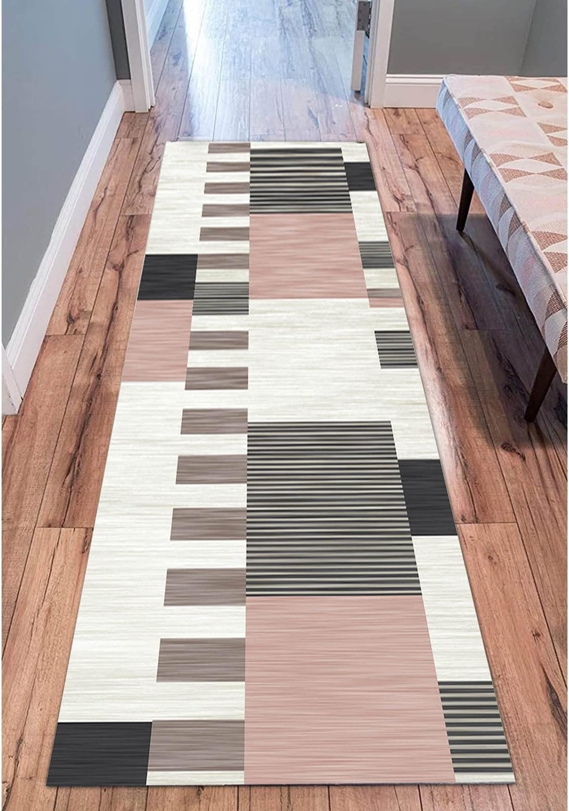 DXZ-Design Modern Hallway Carpet Runners 100cm 1.5m 2m 250cm 300cm 4m 5m 6m Floor Mat, Kitchen Hall Stairs Narrow Runner Rug Width 60cm 70cm 80cm 100cm (Size : 70x200cm/2.3ftx6.6ft)
