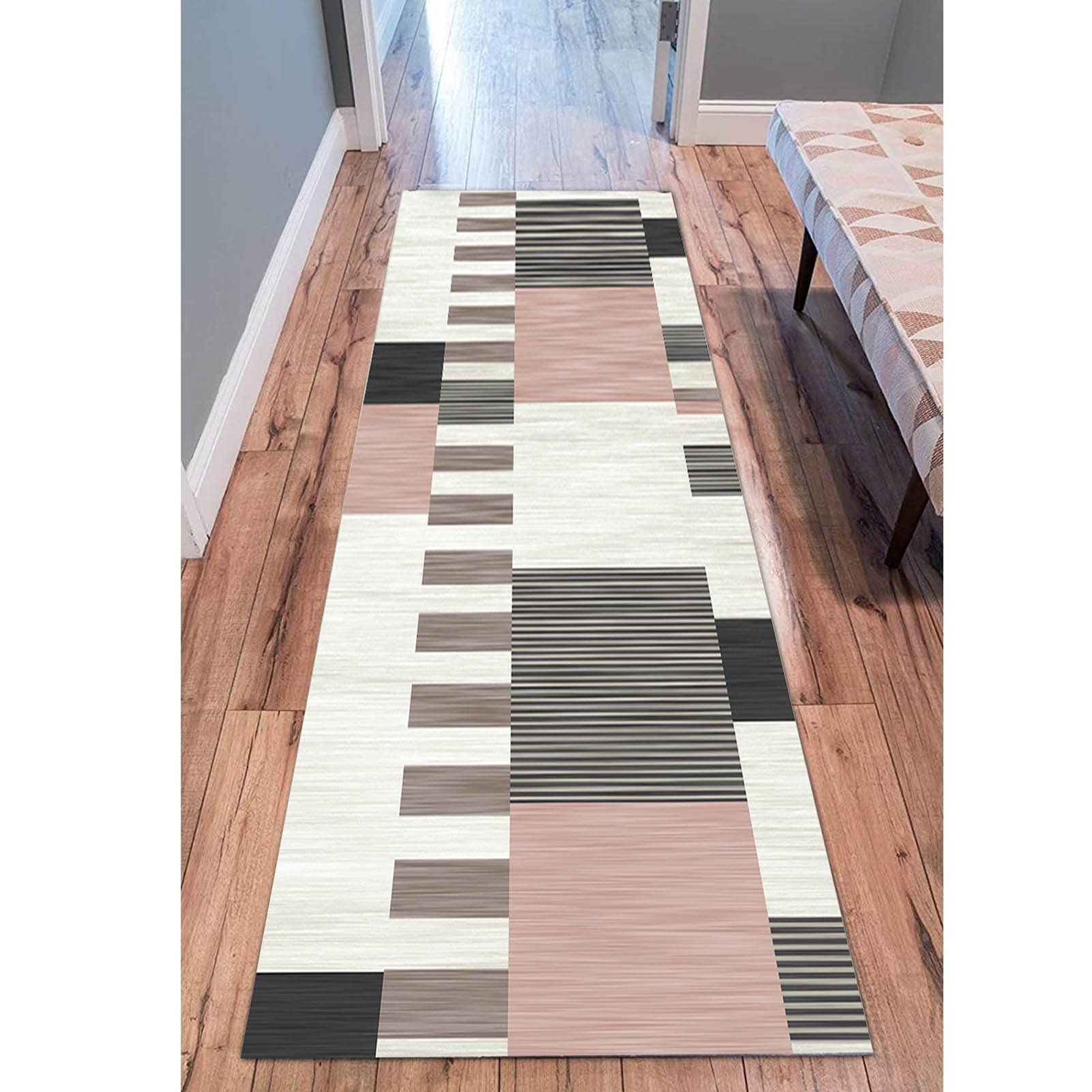 DXZ-Design Modern Hallway Carpet Runners 100cm 1.5m 2m 250cm 300cm 4m 5m 6m Floor Mat, Kitchen Hall Stairs Narrow Runner Rug Width 60cm 70cm 80cm 100cm (Size : 70x200cm/2.3ftx6.6ft)