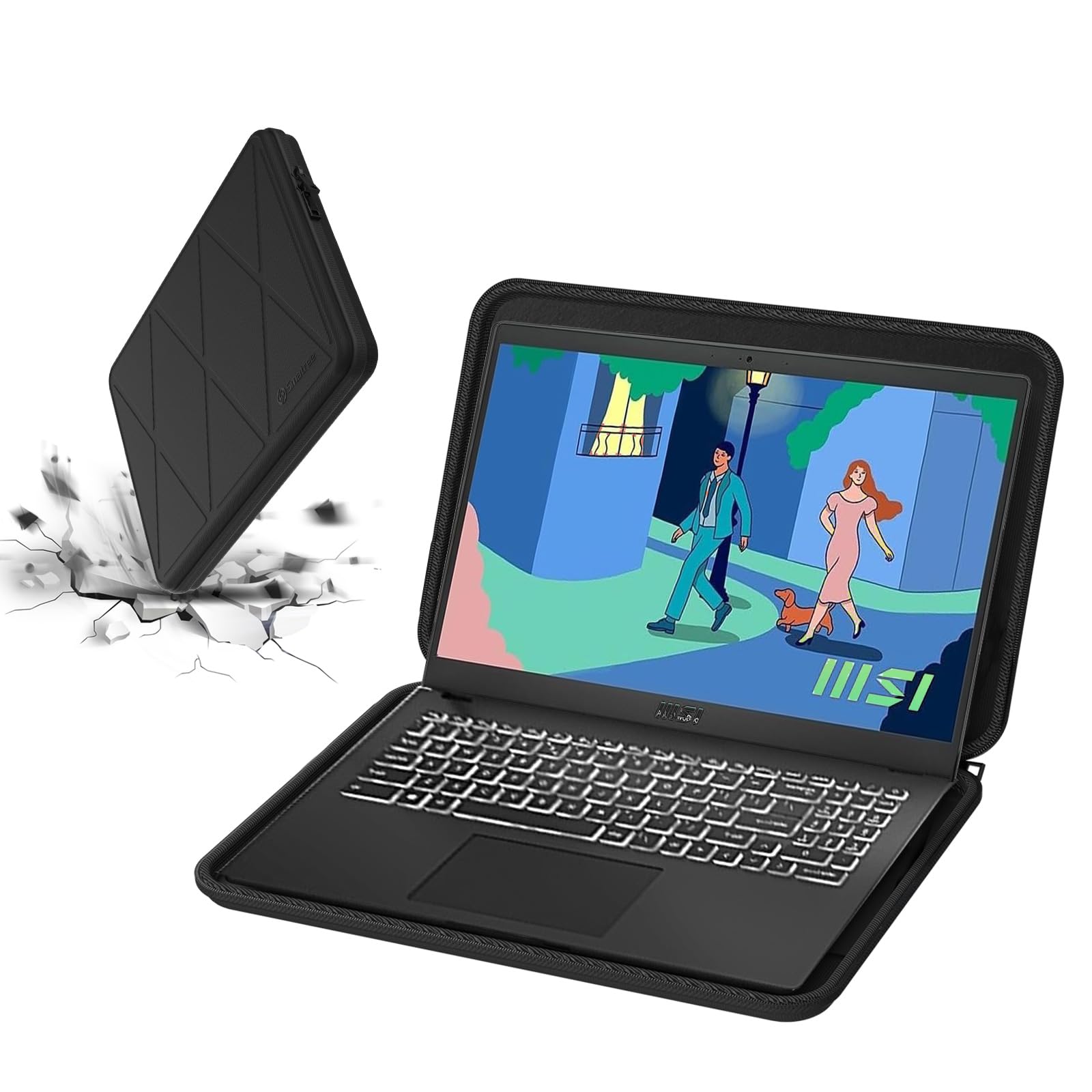 Book Case Smatree MS79 Hard EVA Protective Sleeve Case With Stand