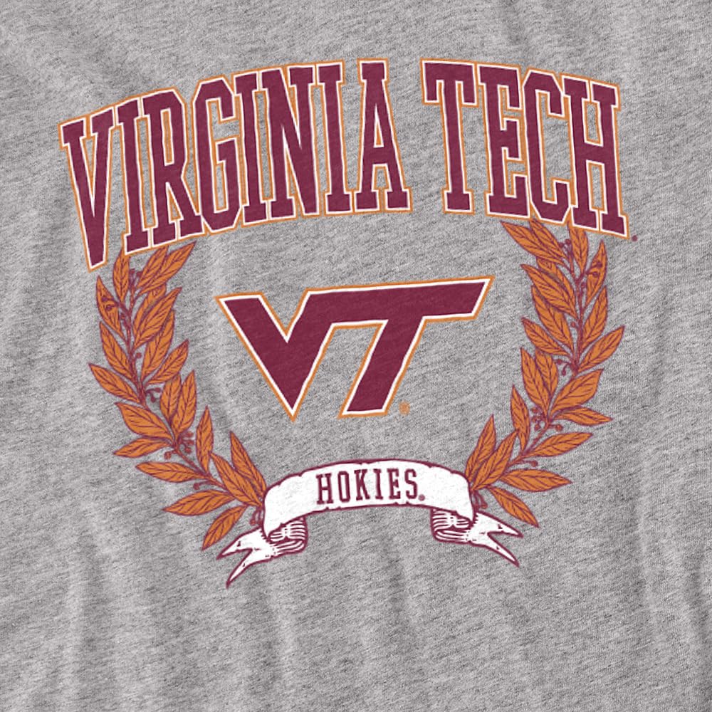 LOGOVISION Virginia Polytechnic Institute and State University Laurels Dark Kids T Shirt (2) for Toddler Boys and Girls, Athletic Heather