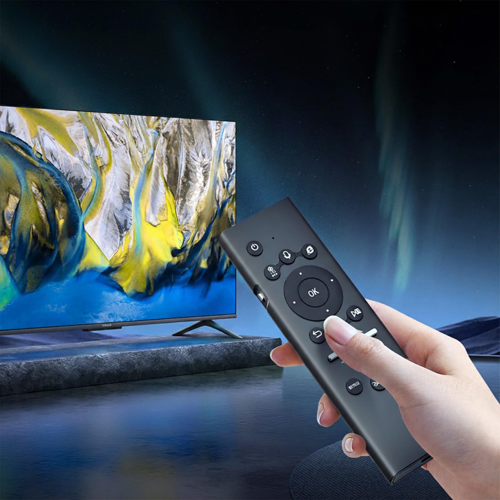 Telecomando universale per Smart TV con tastiera retroilluminata Controllo vocale wireless per modelli TV 2019-2024
