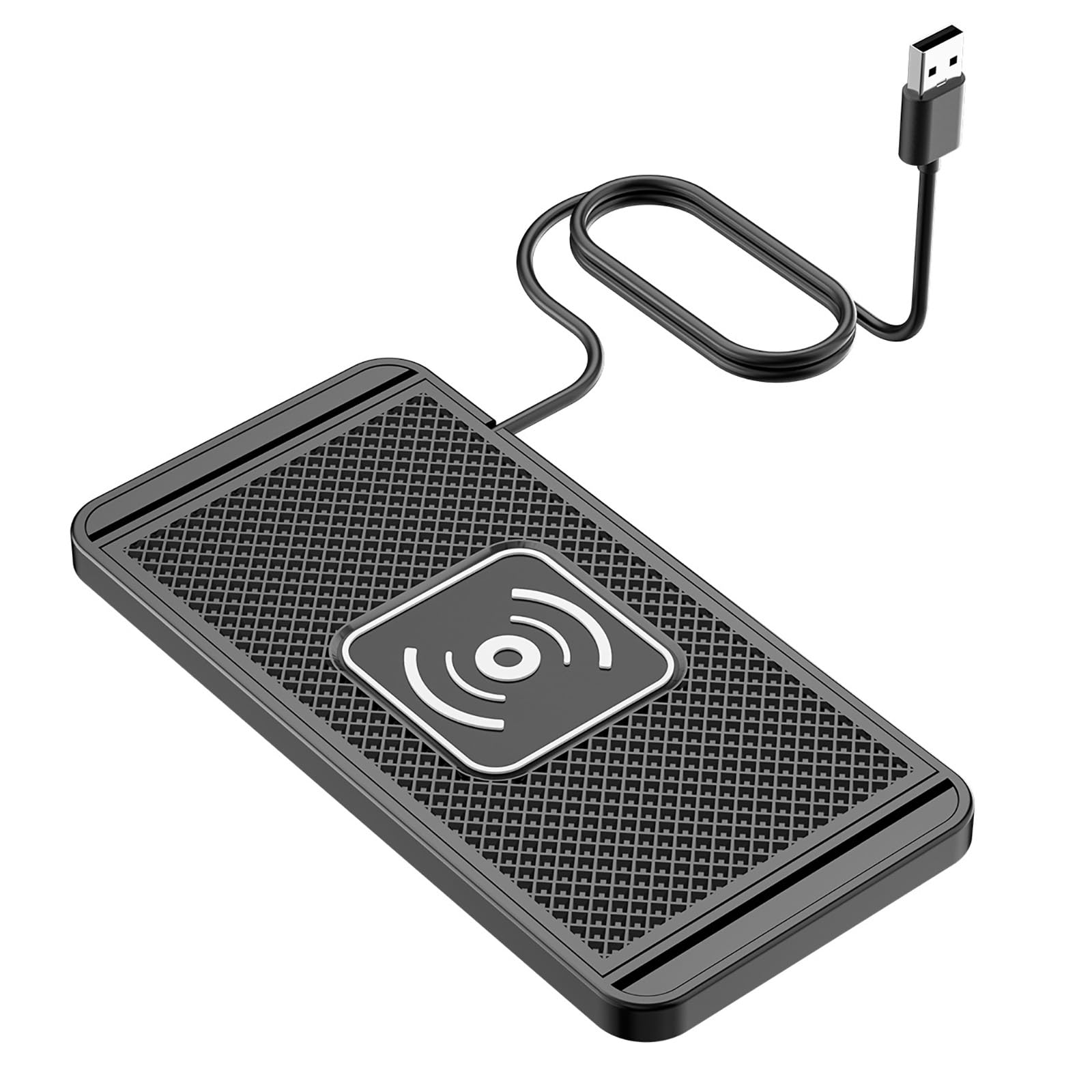 Cargador Inalambrico Coche para Peugeot Hoggar Landtrek 2010-2025, 15W Base Carga Inalámbrica Auto Estable y Compacto,A-1m Cable USB Plug