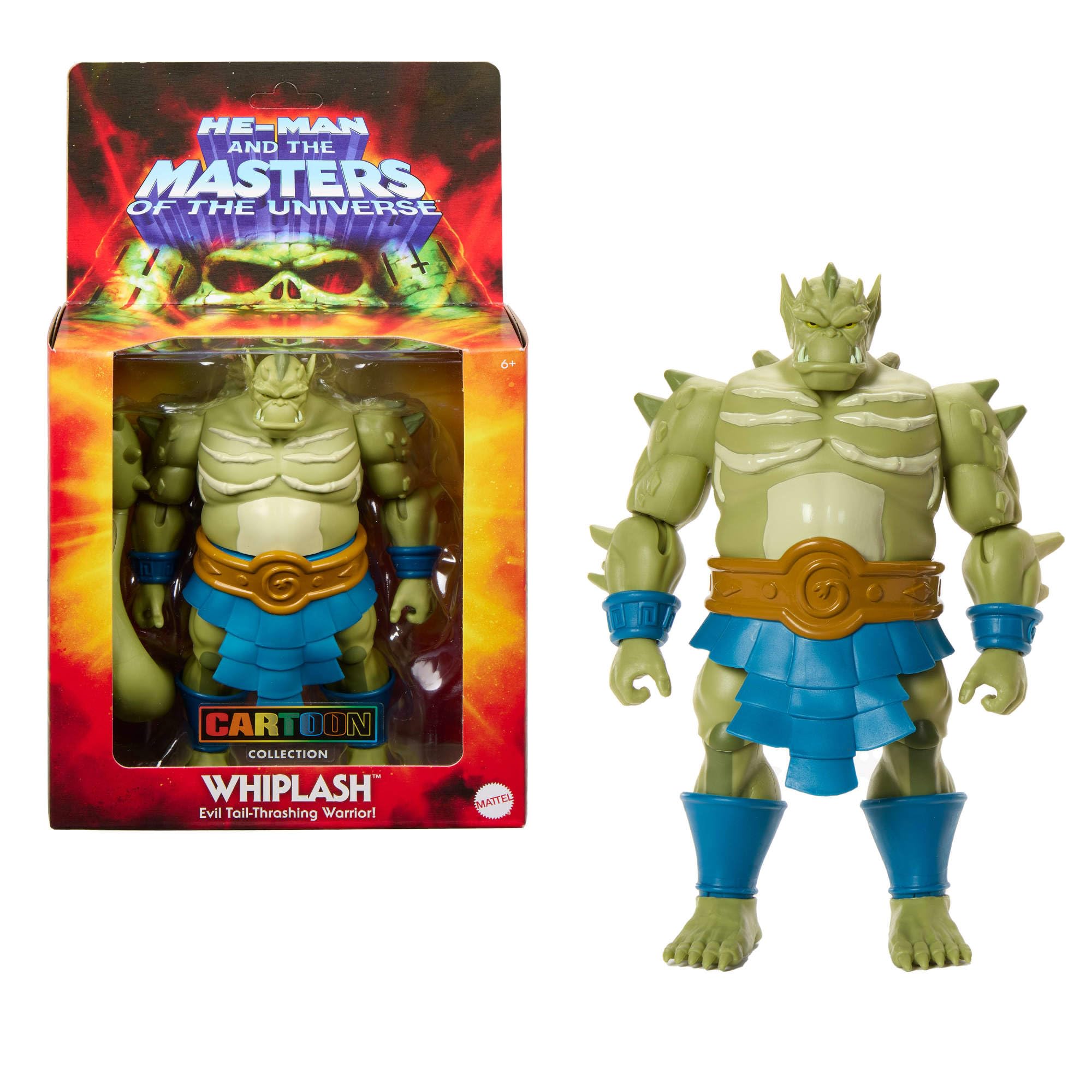 ​Masters of the Universe Origins Action Figure Deluxe Whiplash 200X Cartoon Collection, 5.5-inch 1980s TV Evil Tailed Warrior, Detailed Design​​​, JHK13