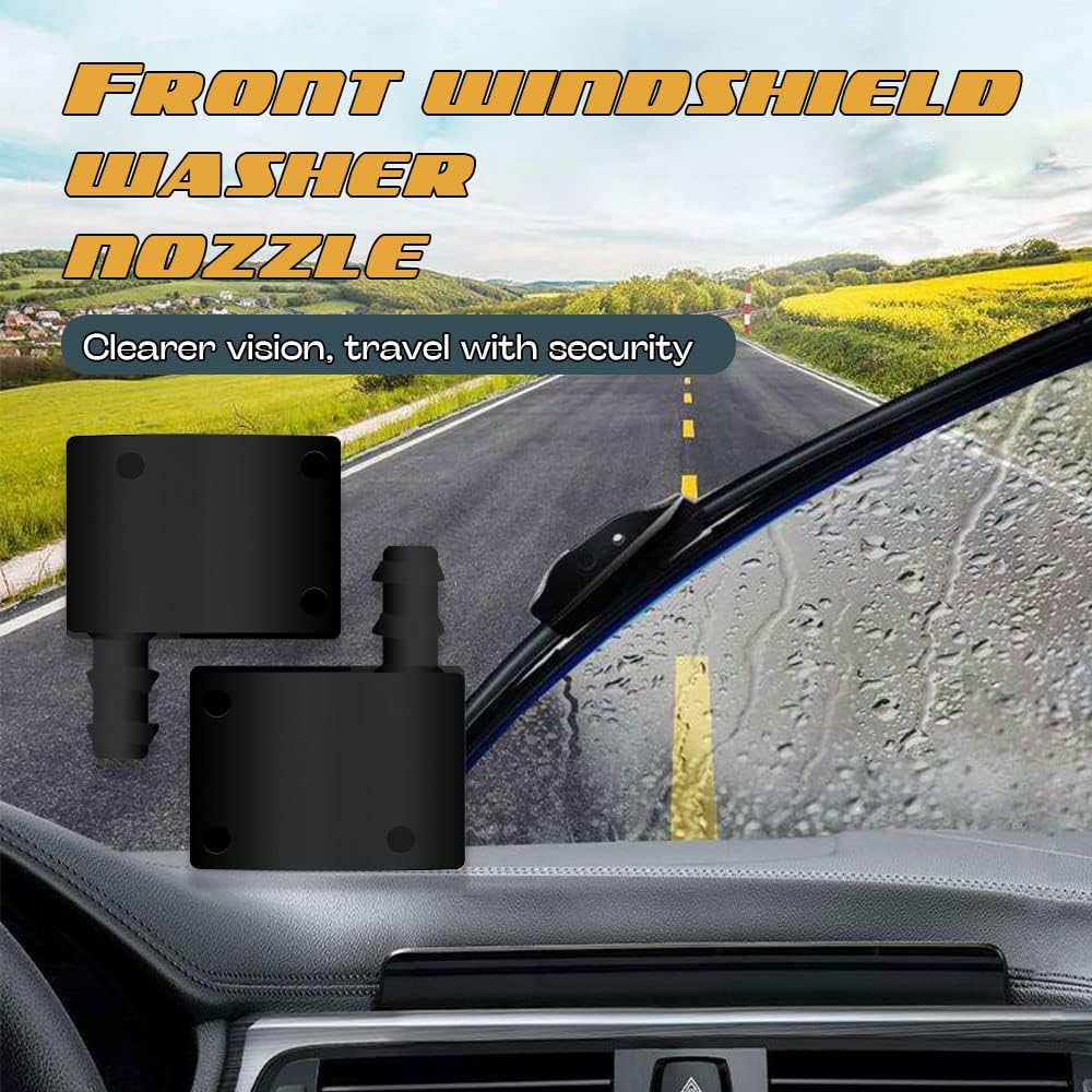 deemars 2PCS Windshield Washer Wiper Nozzle, Car Front Windshield Wiper Sprayer Arm Nozzle Replacement for Dodge and M-ercedes Sprinter Freightliner Van RV Truck V-W 47191/68017440AA