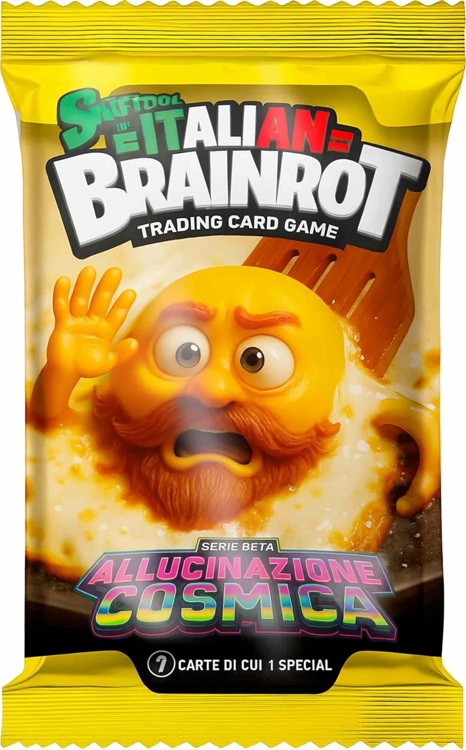 Skifidol Italian Brainrot Serie Beta Allucinazione Cosmica, Box da 12 Bustine, 7 Carte per Bustina, Gioco di Carte Collezionabili