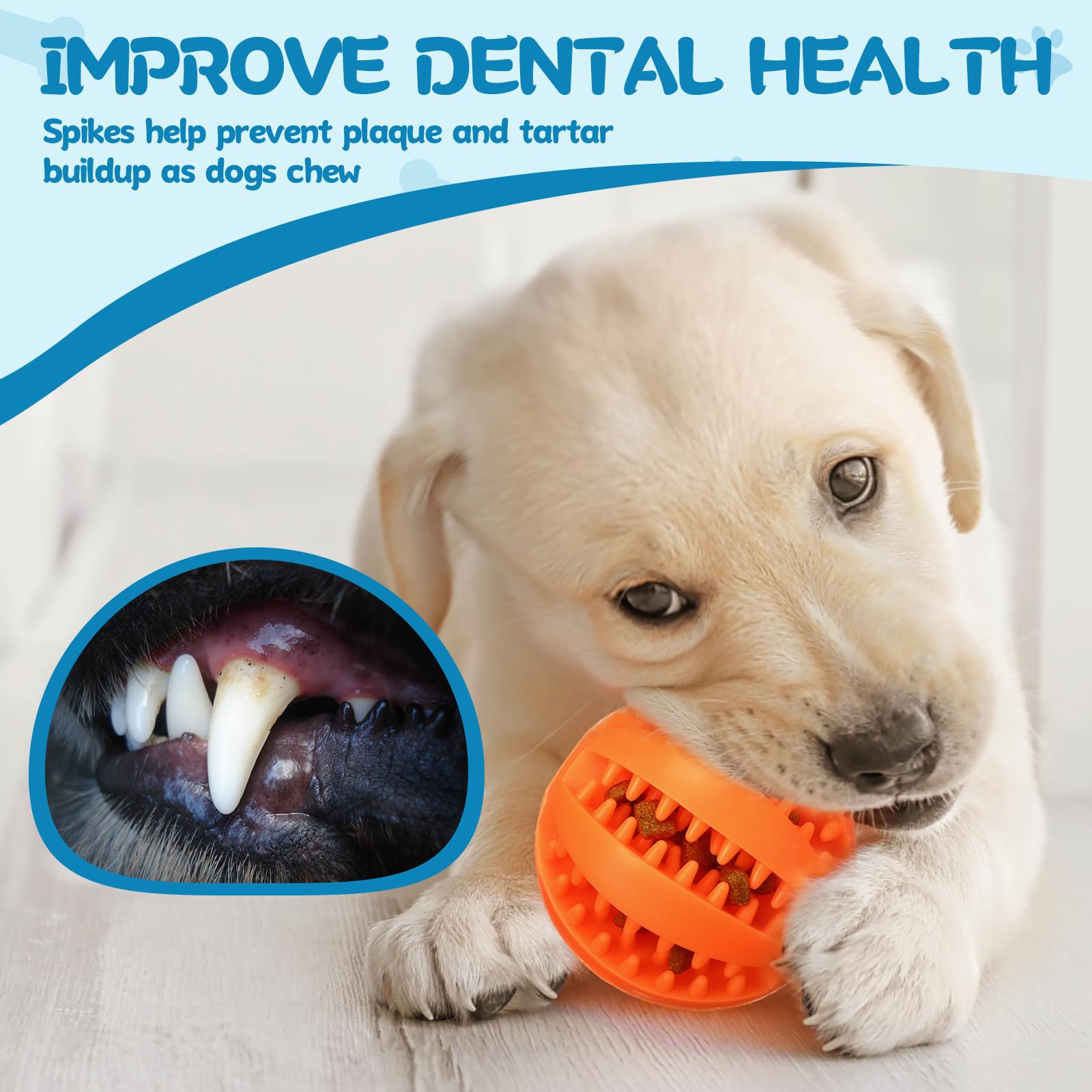 12 bolas de juguete interactivas para perros, juguetes de rompecabezas interactivos para perros, dispensadores de bolas para dentición, enriquecimiento para masticar aburrimiento y juego