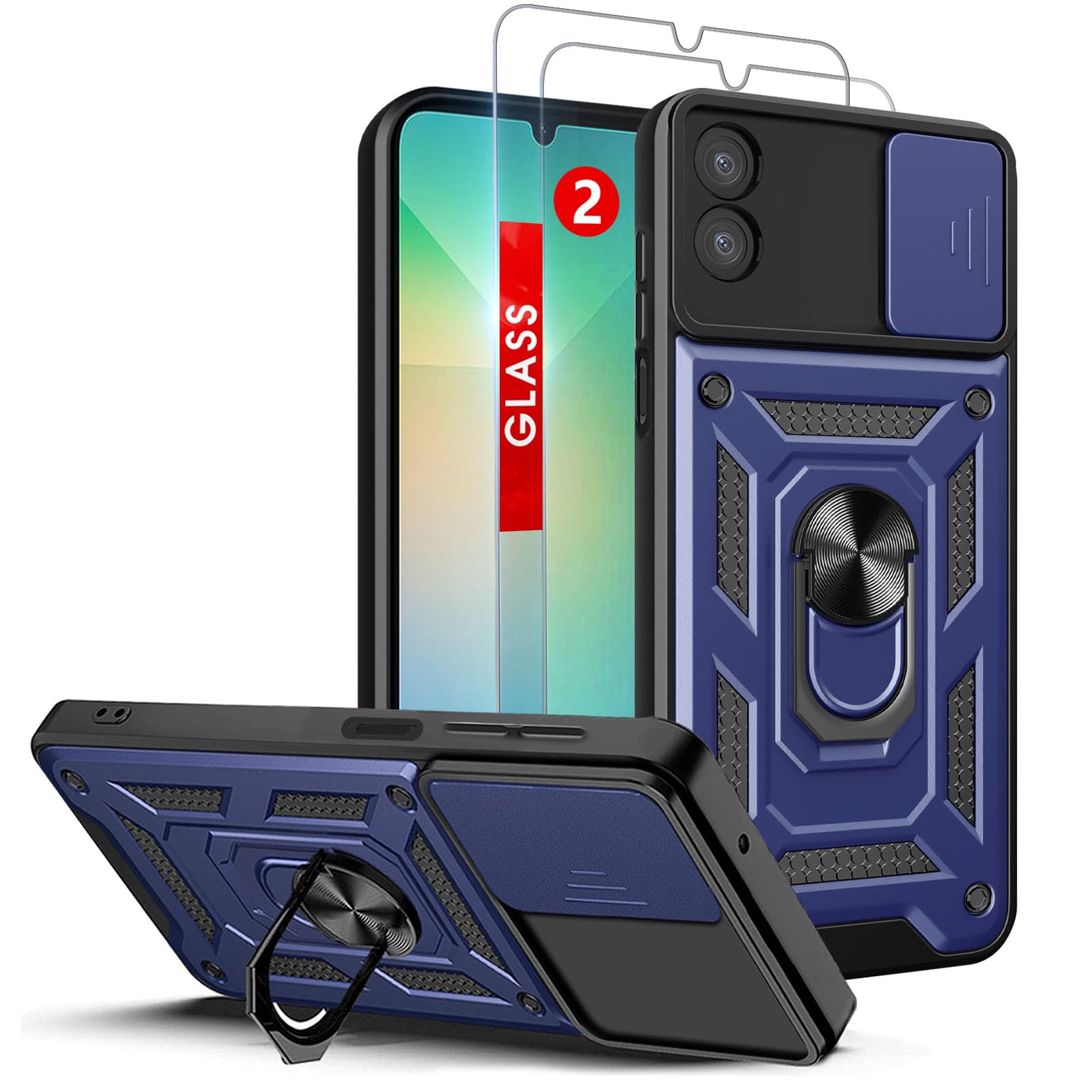 Amazon.com: for Galaxy A06 4G Phone Case: with 2PC Screen
