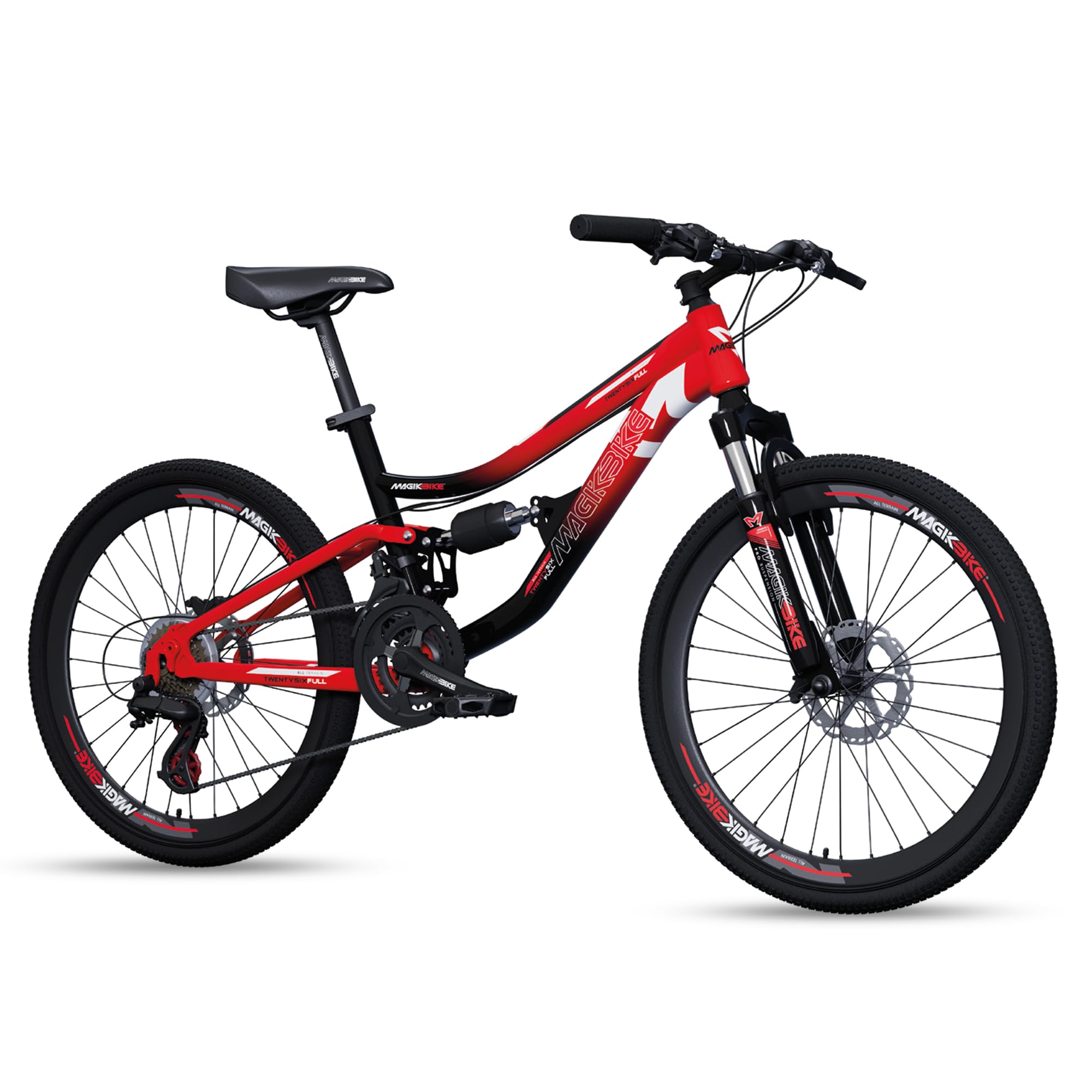 IBK Bicicletta Bici MTB 24'' Pollici Mountain Bike BIAMMORTIZZATA Ragazzo  Cambio 21 Velocit� Freni a Disco : Amazon.it: Sport e tempo libero