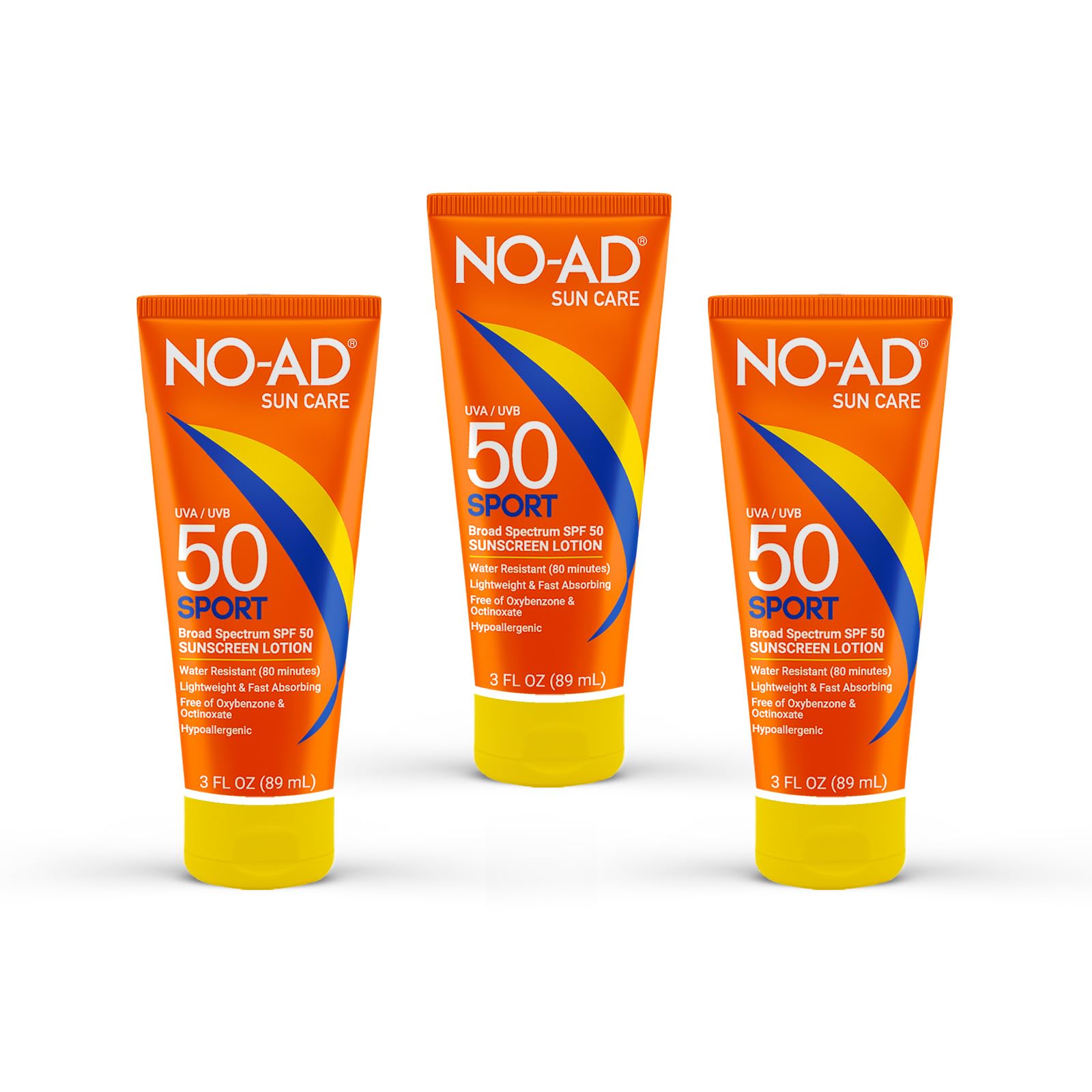 Amazon.com: NO-AD SPF 50 SPORT Sunscreen Lotion | Hypoallergenic