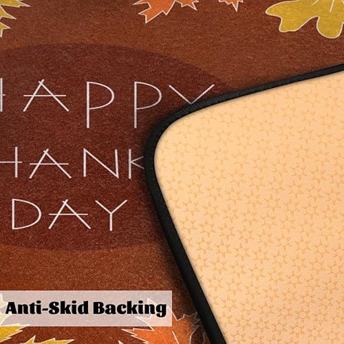 Miniatura 4 de Fall Thanksgiving Maple Leaf Kitchen Rugs and Mats, Non Skid Absorbent Resist Dirt Kitchen Mat Runner Comfort Standing Floor Mat 39"x20" for Kitchen