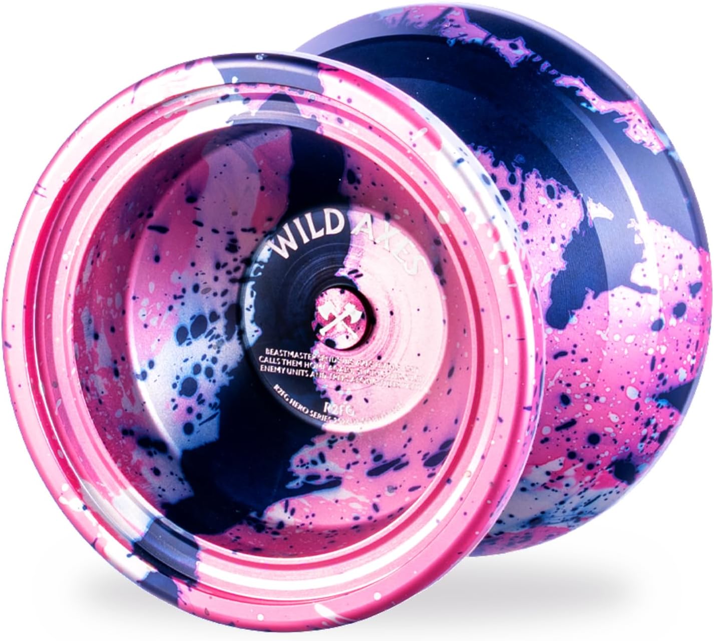W-01 Unresponsive Metal Yoyo, 6061 Aluminum Alloy Trick Yo Yo with Removable Finger Spin Modules, Stable Professional Yoyo for Beginners, Teens, Adults (Pink)