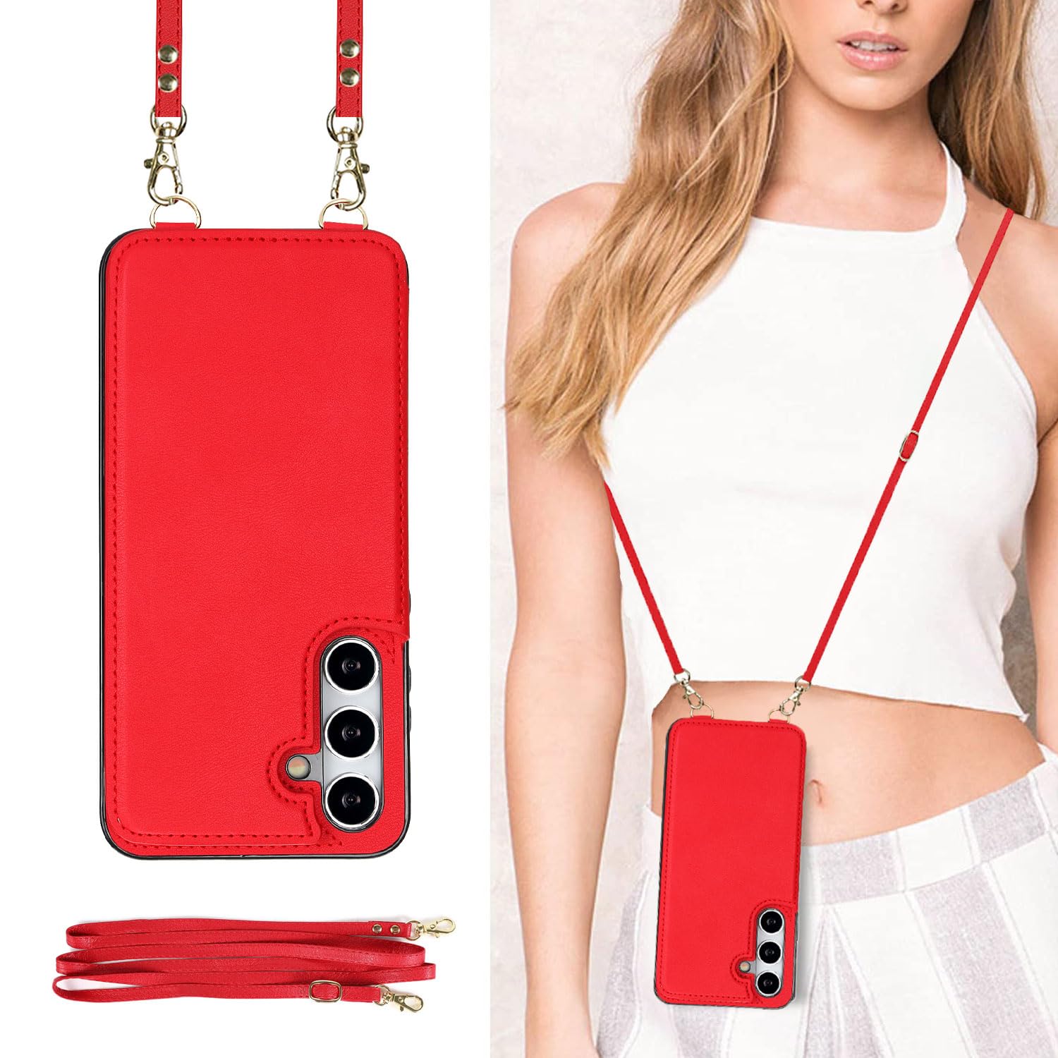 Amazon.co.jp: GOKIGIOD 適用 Galaxy S24 5g ケース ショルダー