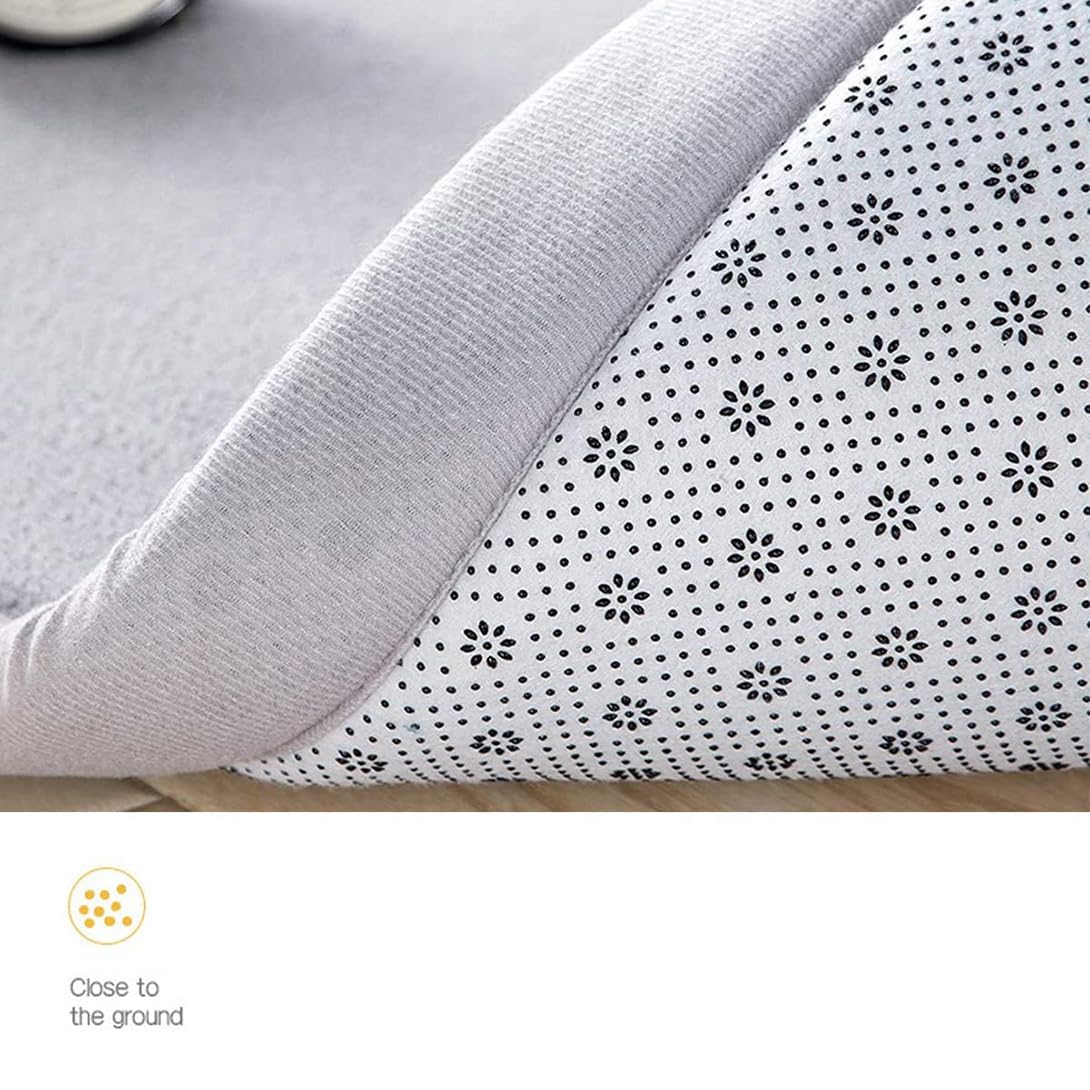 GGoty Grand tapis de méditation antidérapant lavable pour yoga, méditation, salon, chambre, maison - 60/80/100/120 cm (bleu foncé, 120 x 120 cm)