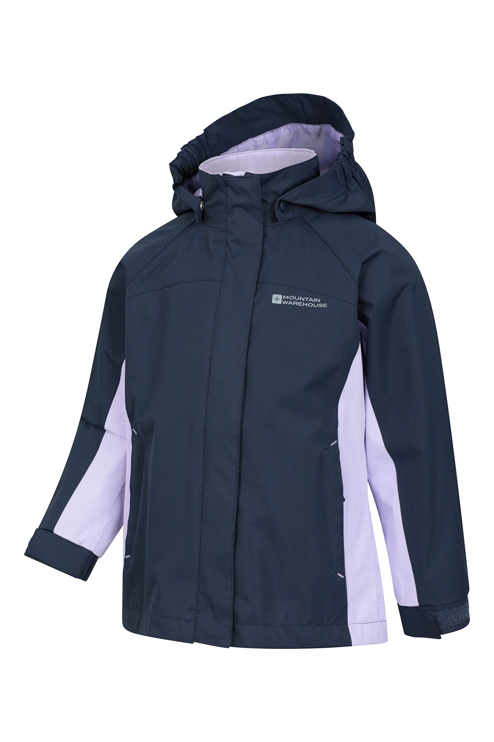 Mountain Warehouse Shelly II Chaqueta de los Cabritos - Impermeable, Impermeable, Costuras Selladas para niños, puños Ajustables, Bolsillos para niños y niñas