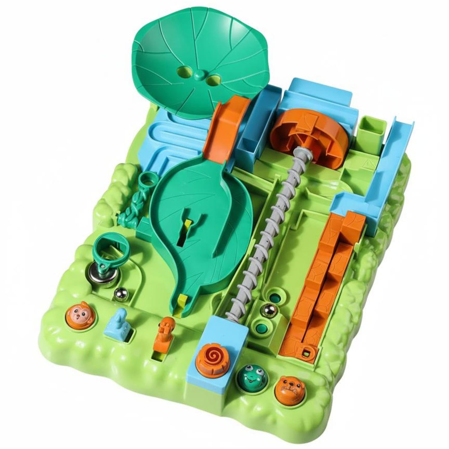 Bnf Develops Fine Manual Skills Marble Maze Game STEM Learning Safari Adventure Obstacle Course Improves Creativity Marble Run Set Endless Combinations for Children, Preschoolers, Jungle Adventure-picture-14