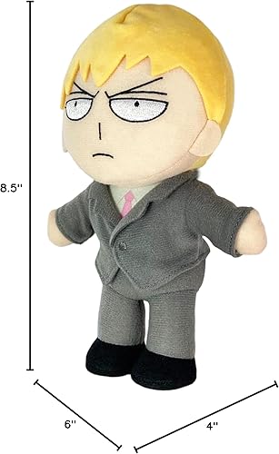 Miniatura 4 de Great Eastern Entertainment Mob Psycho 100 Arataka Reigen - Peluche móvil de 8 pulgadas de alto
