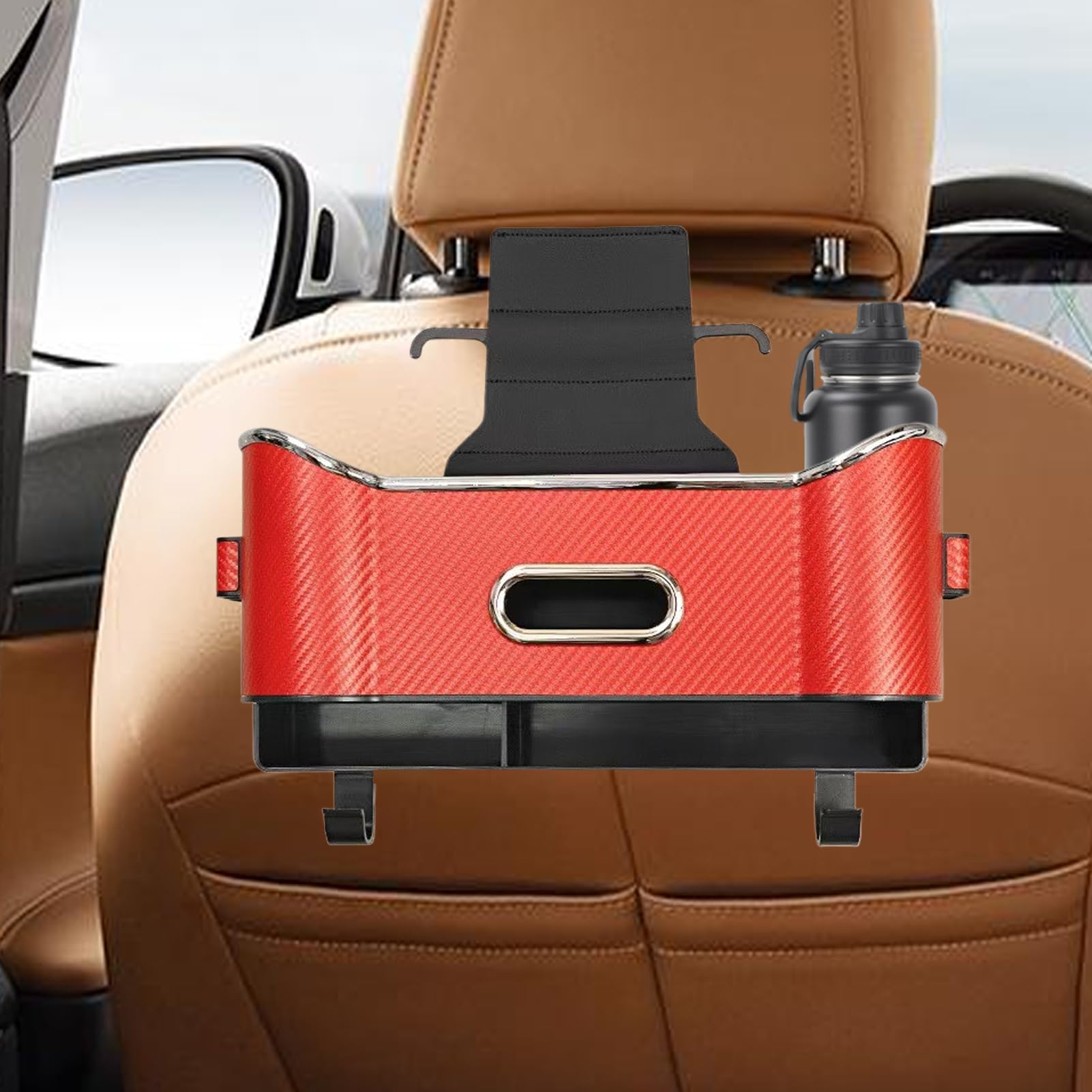 Organizzatore Sedile Posteriore Auto Busta da Viaggio Multifunzionale con | Accessorio Organizzatore Auto Sedile Posteriore Per Fazzoletti Snack Bottiglie D'A