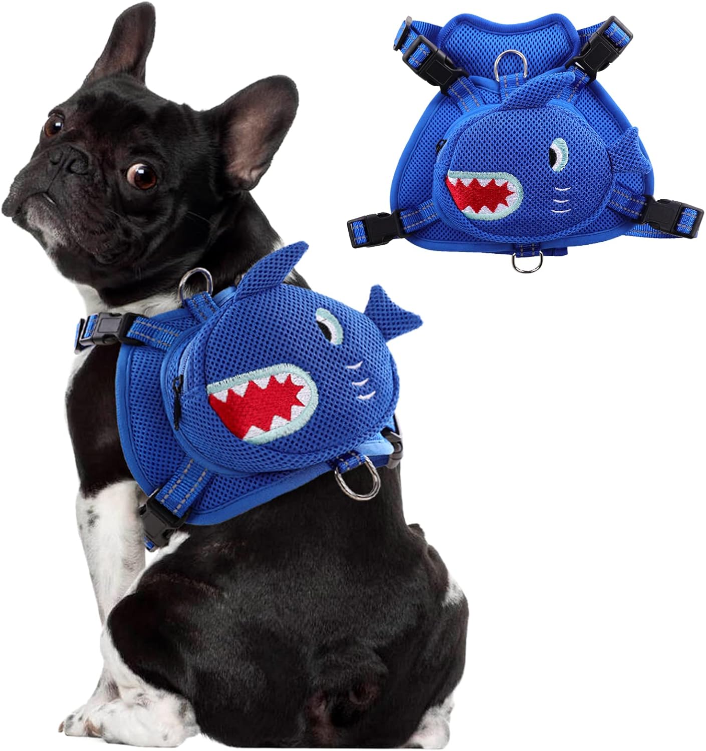 OUOBOB Dog Harness Backpack Cute Doggie Backpack Carrier