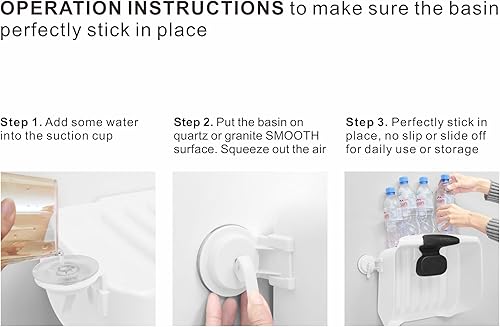 Miniatura 5 de Lavabo de champú para fregadero en casa, lavabo de pelo de bebé para el hogar (blanco)