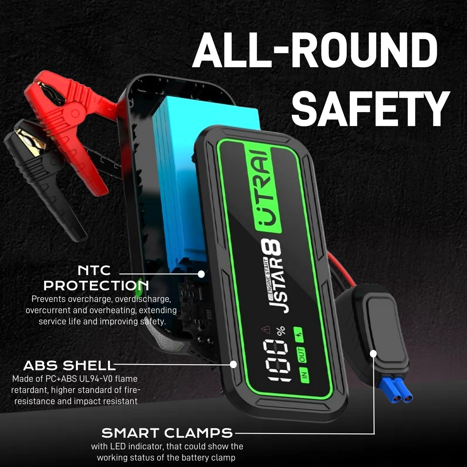 Amazon.com: UTRAI Jump Starter, 6000A 12V Portable Car