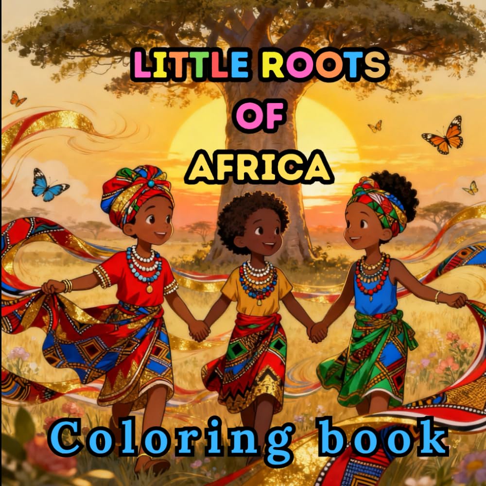 Little Roots of Africa: An African Cultural Coloring Book for Calm, Confidence & Creativity (Heritage & Harmony: African Art Coloring Collection)