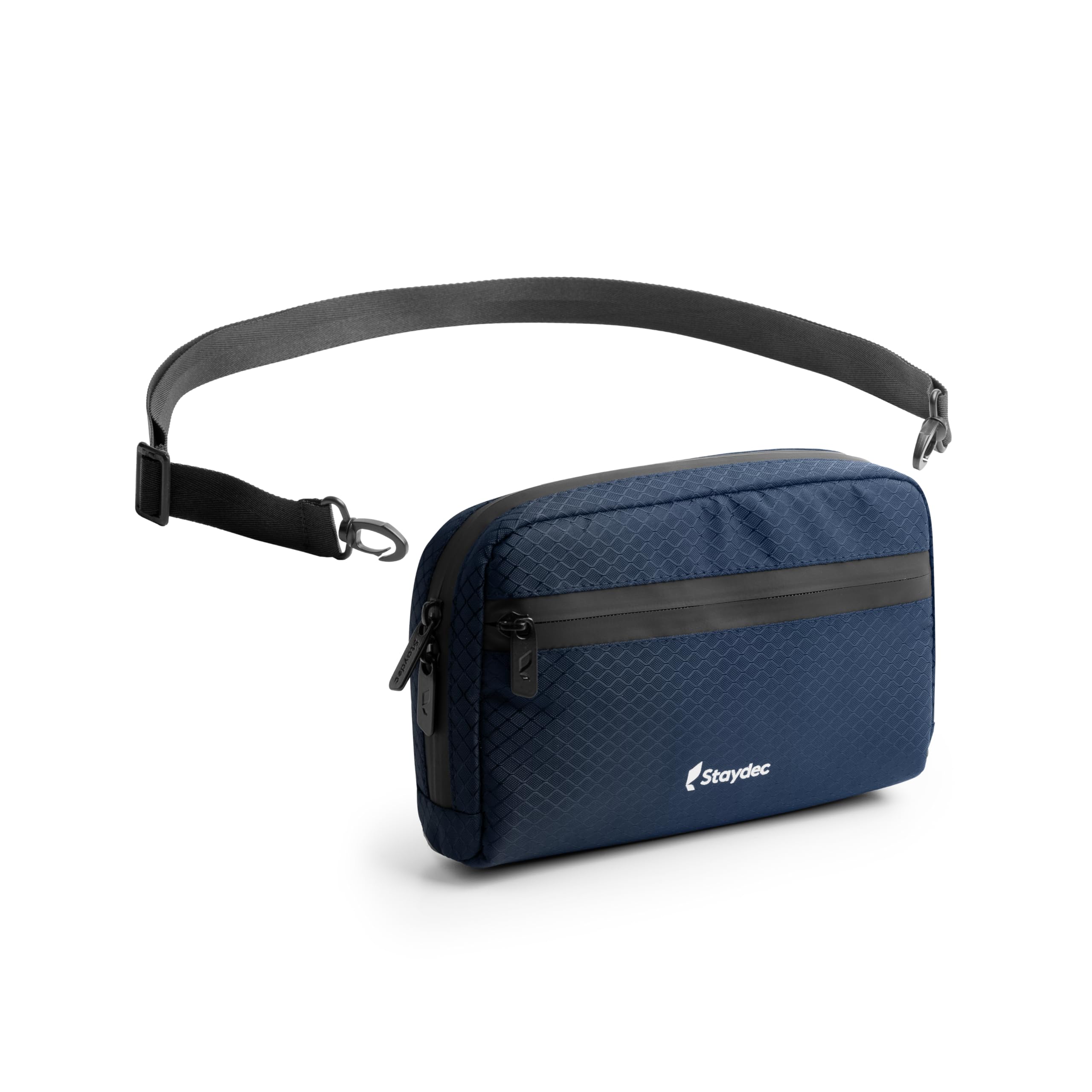 staydec Airpack Sling Bag for Men | Crossbody Sling Bag for Travel | Waterproof Multiple Pocket Small Bag with Adjustable Strap | Side Shoulder Bag for Business, Office | Navy Blue-picture-32