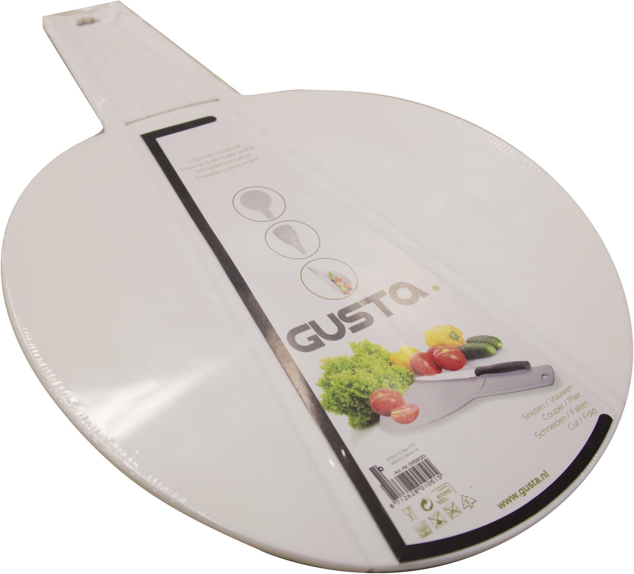 Gusta Foldable Chopping Board 24 cm, White
