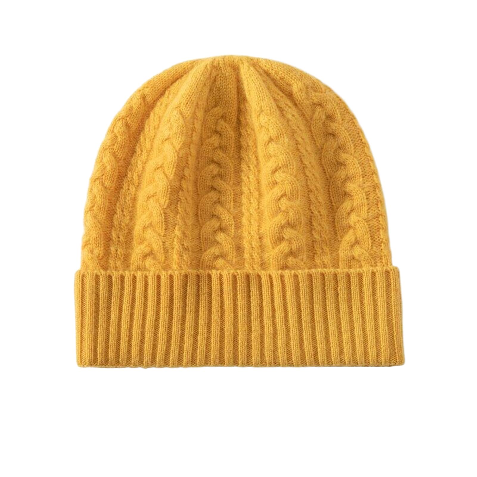 Gorro de Invierno cálido, Gorro de Punto Unisex para niños, Gorro de Cachemira Liso, Gorros, Gorros, Accesorios (Talla única Verde)