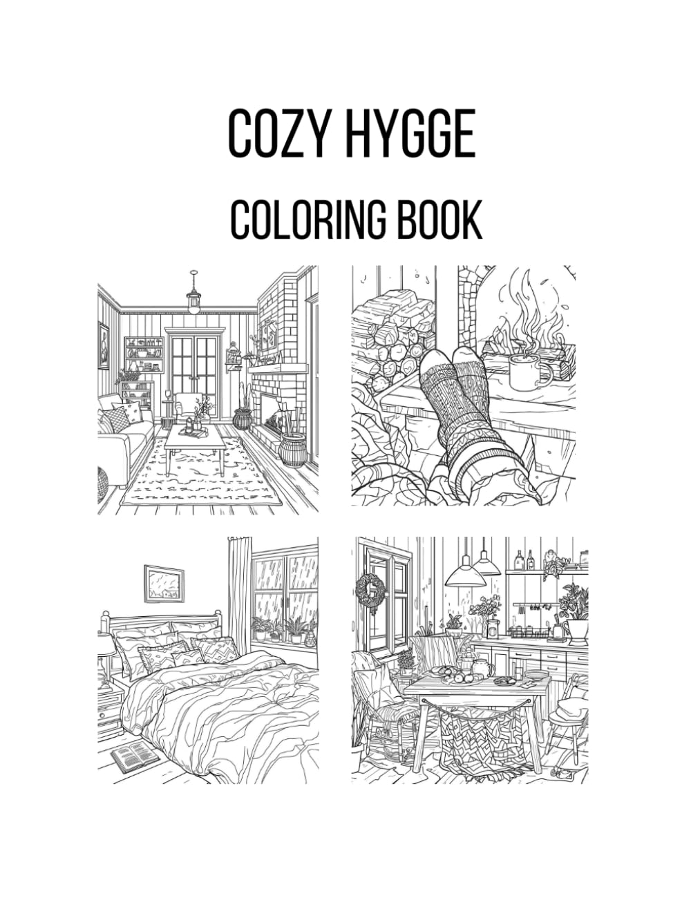 COZY HYGGE: COLORING BOOK