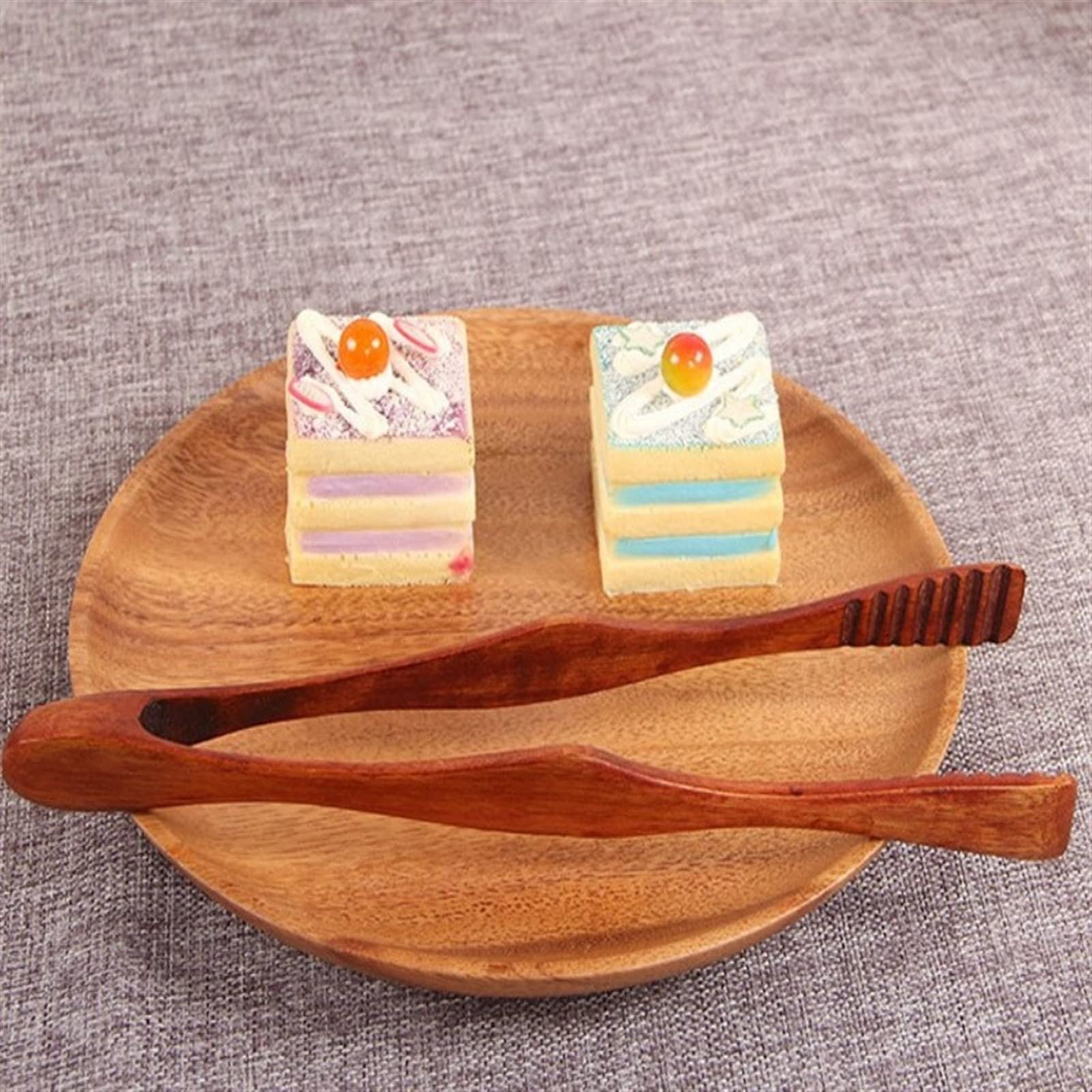 Pinzas de Madera para Barbacoa, Pan, asado, Ensalada, Postre, azúcar, Hielo