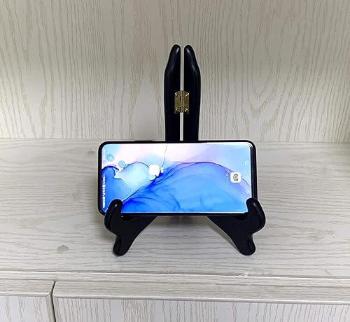 Miniatura 3 de VERNUOS 4 soportes de madera de 6 pulgadas, soporte para platos con caballetes, marco de fotos para decoración de bodas, fiestas de cumpleaños y