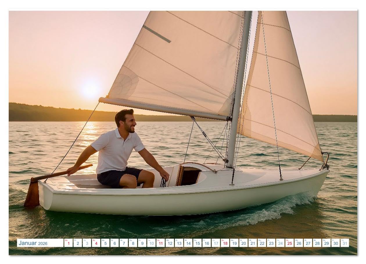Wassersport. Wettkampf und Freizeit im, auf und unter Wasser (hochwertiger Premium Wandkalender 2026 DIN A2 quer), Kunstdruck in Hochglanz: Rein ins ... Sport mit dem Element Wasser (CALVENDO Sport)