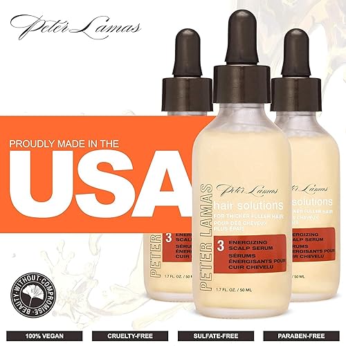 Miniatura 6 de Peter Lamas Suero energizante para el cuero cabelludo con biotina y células madre  Regreso del cabello para hombres y mujeres  Sin parabenos sulfato