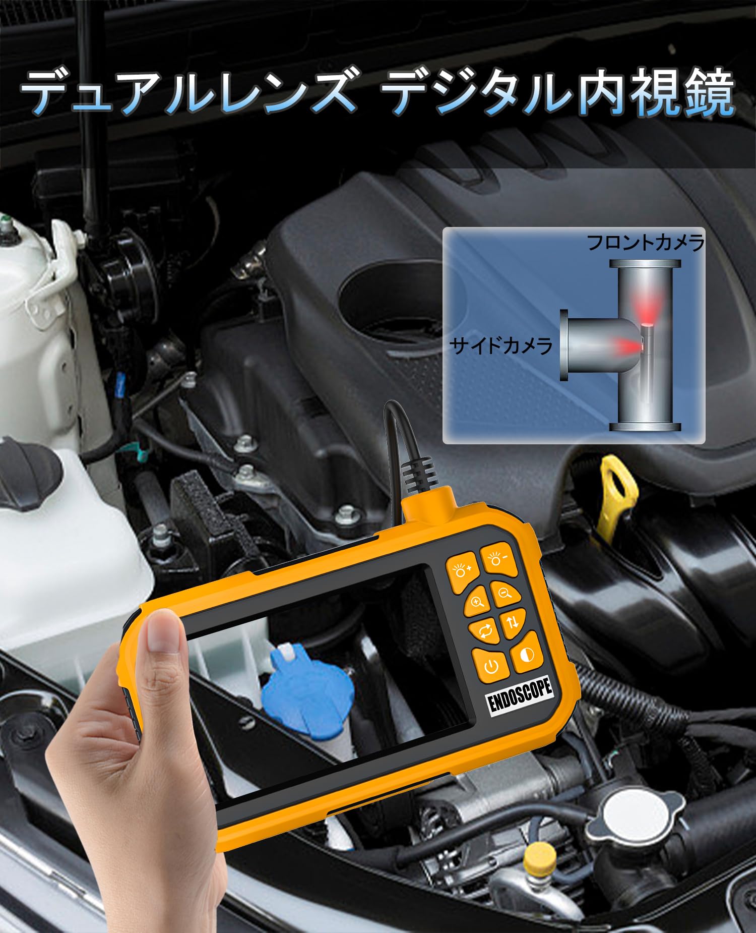 Amazon.co.jp: Veiimara ファイバースコープ 20Mデュアルレンズ