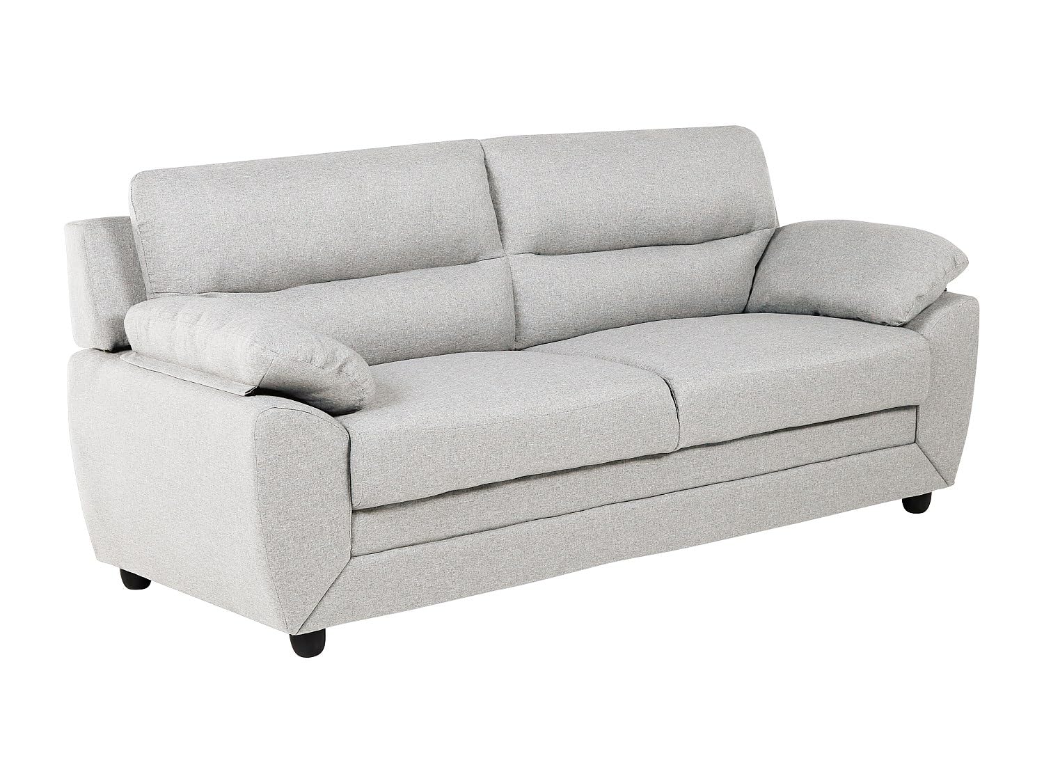 Vente-unique - Canapé 3 Places en Tissu Beige Manoa