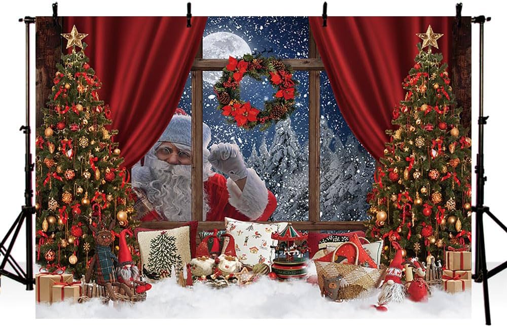 Amazon | MEHOFOND 7x5フィート メリークリスマス背景 写真撮影用