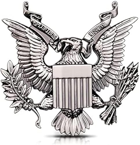 Calcomanía de metal para emblema de coche del ejército de los Estados Unidos (color pistola)