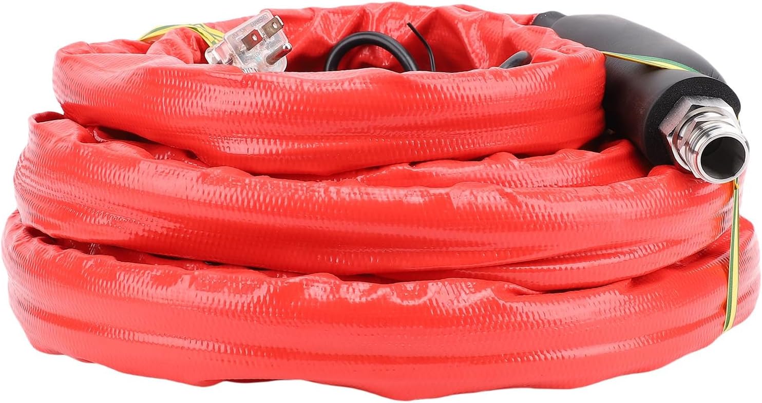 25FT RV Heated Water Hose with Self Regulating Heating Cable, Thermostat Controlled Anti Freeze Protection for RV Kennel Industrial Commercial Use
