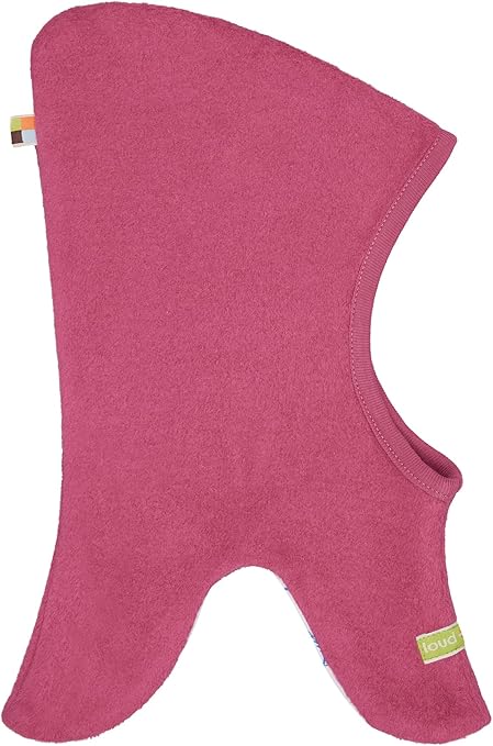 Passamontagna Reversibile Per Bambine - Cotone Fleece, GOTS, Morbido, Made In Portugal